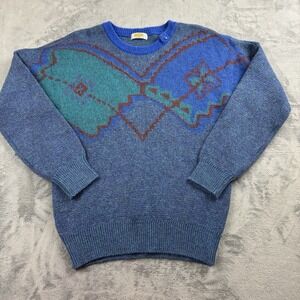 Vintage Intermezzo Mens‎ Sweater Size M Grandpa Retro Crew Neck Wool Blend Japan